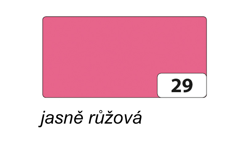 Folia - Max Bringmann Barevný papír - jednotlivé barvy - 220 g/m2, 50x70 cm Barva: jasně růžová