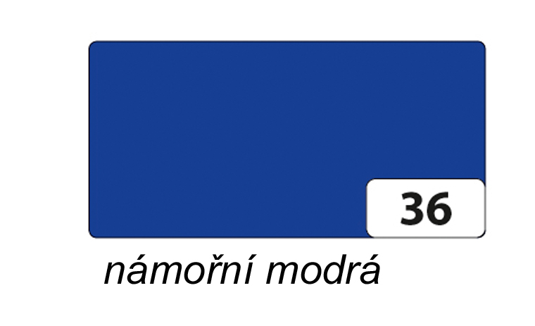 Folia - Max Bringmann Barevný papír - jednotlivé barvy - 220 g/m2, 50x70 cm Barva: námořní modrá