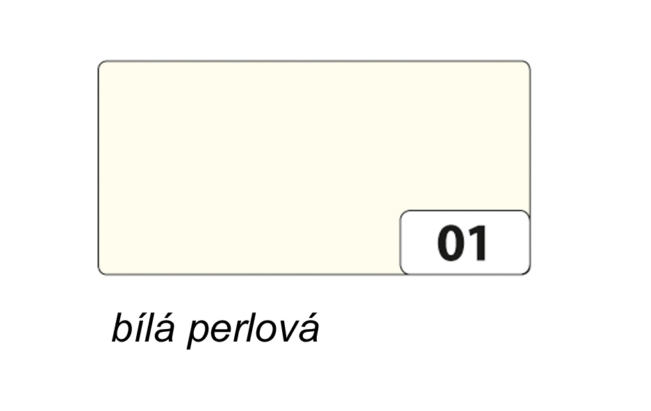 Folia - Max Bringmann Barevný papír - jednotlivé barvy - 220 g/m2, 50x70 cm Barva: bílá perlová