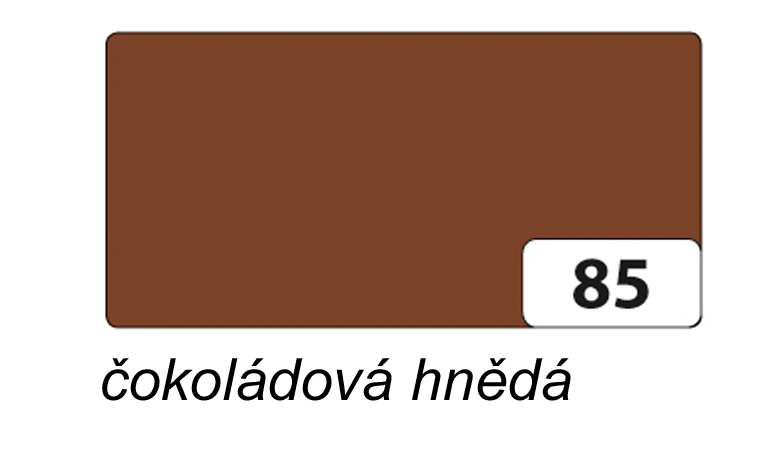 Folia - Max Bringmann Barevný papír - jednotlivé barvy - 220 g/m2, 50x70 cm Barva: čokoládová hnědá