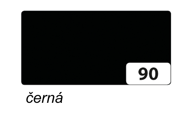 Folia - Max Bringmann Barevný papír - jednotlivé barvy - 220 g/m2, 50x70 cm Barva: černá