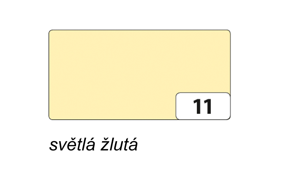 Folia - Max Bringmann Barevný papír - jednotlivé barvy - 220 g/m2, 50x70 cm Barva: světlá žlutá