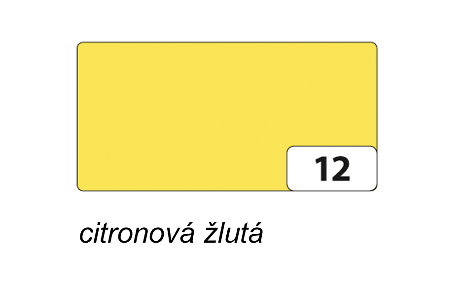 Folia - Max Bringmann Barevný papír - jednotlivé barvy - 220 g/m2, 50x70 cm Barva: citronová žlutá