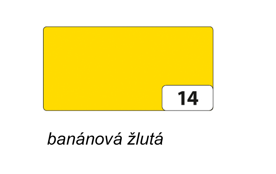 Folia - Max Bringmann Barevný papír - jednotlivé barvy - 220 g/m2, 50x70 cm Barva: banánová žlutá