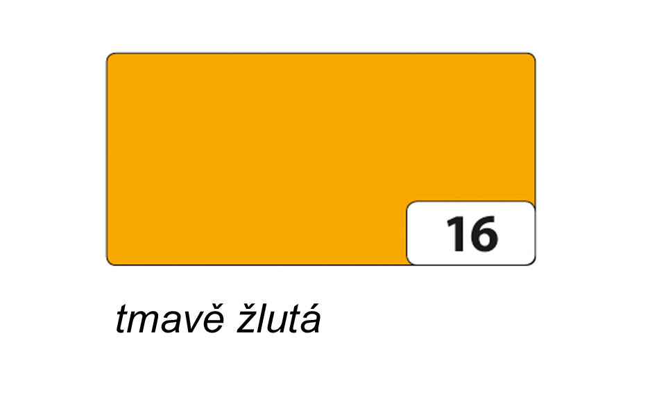 Folia - Max Bringmann Barevný papír - jednotlivé barvy - 130 g/m2, 50x70 cm Barva: tmavě žlutá