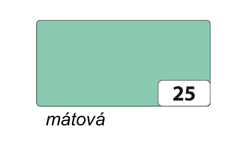 Folia - Max Bringmann Barevný papír - jednotlivé barvy - 130 g/m2, 50x70 cm Barva: mátová