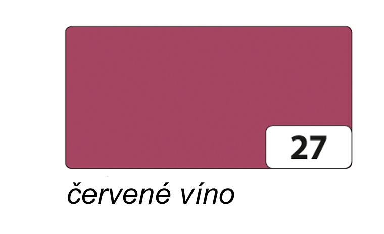 Folia - Max Bringmann Barevný papír - jednotlivé barvy - 130 g/m2, 50x70 cm Barva: červené víno