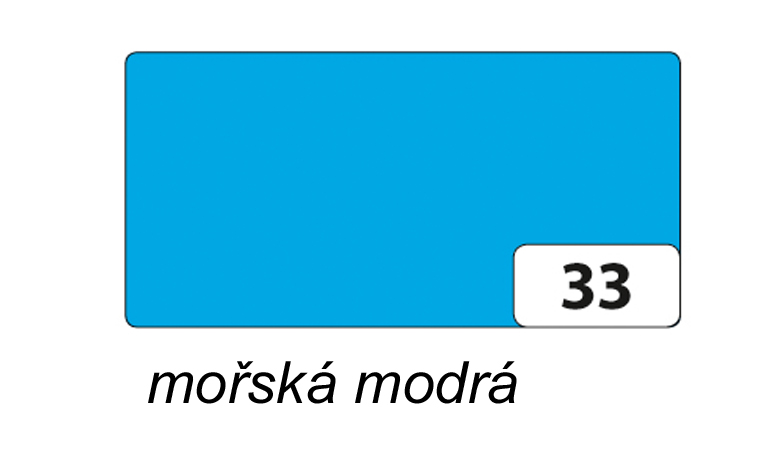 Folia - Max Bringmann Barevný papír - jednotlivé barvy - 130 g/m2, 50x70 cm Barva: mořská modrá