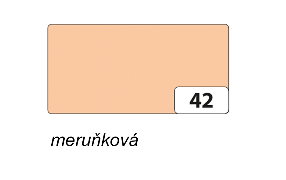 Folia - Max Bringmann Barevný papír - jednotlivé barvy - 130 g/m2, 50x70 cm Barva: meruňková