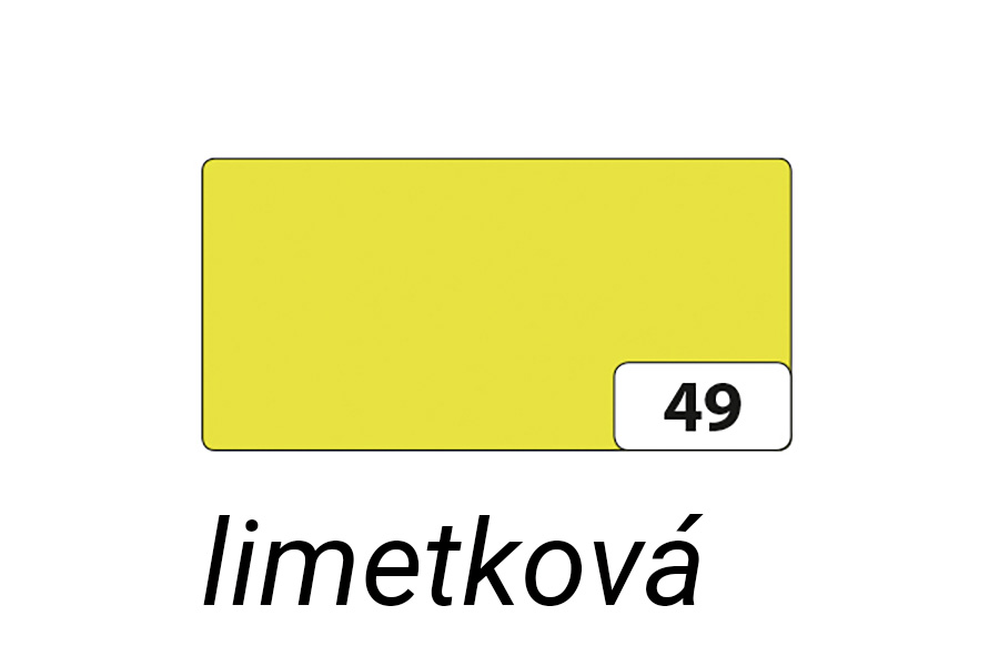 Folia - Max Bringmann Barevný papír - jednotlivé barvy - 130 g/m2, 50x70 cm Barva: limetková