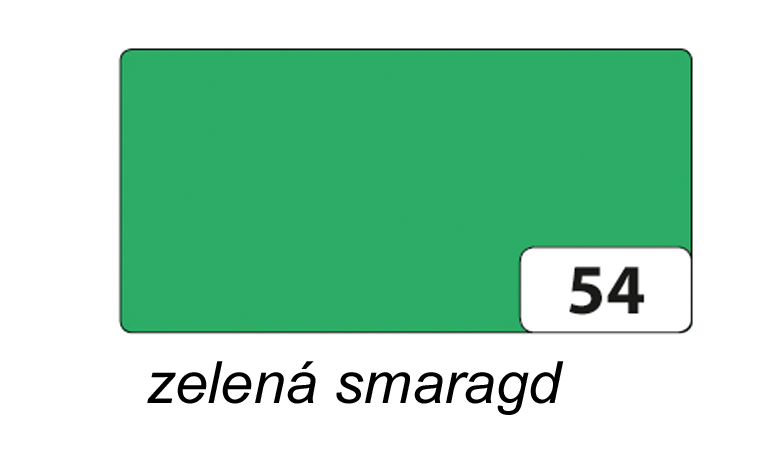 Folia - Max Bringmann Barevný papír - jednotlivé barvy - 130 g/m2, 50x70 cm Barva: smaragdová zelená