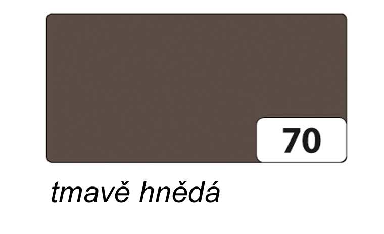 Folia - Max Bringmann Barevný papír - jednotlivé barvy - 130 g/m2, 50x70 cm Barva: tmavě hnědá