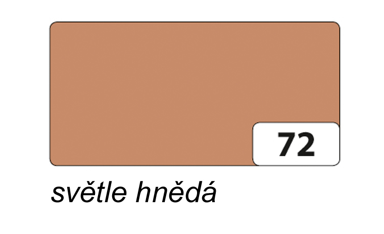 Folia - Max Bringmann Barevný papír - jednotlivé barvy - 130 g/m2, 50x70 cm Barva: světle hnědá