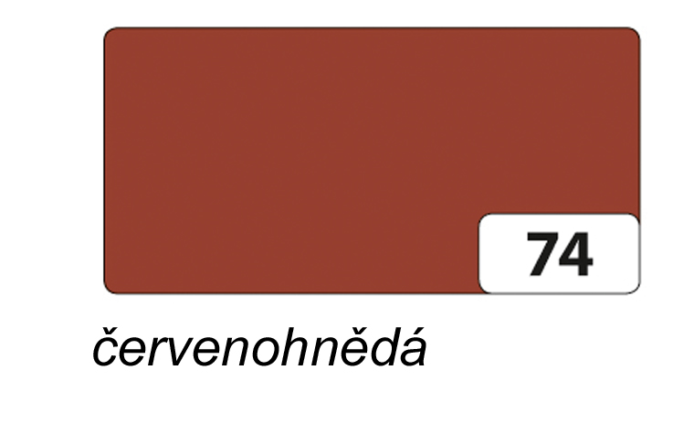 Folia - Max Bringmann Barevný papír - jednotlivé barvy - 130 g/m2, 50x70 cm Barva: červenohnědá