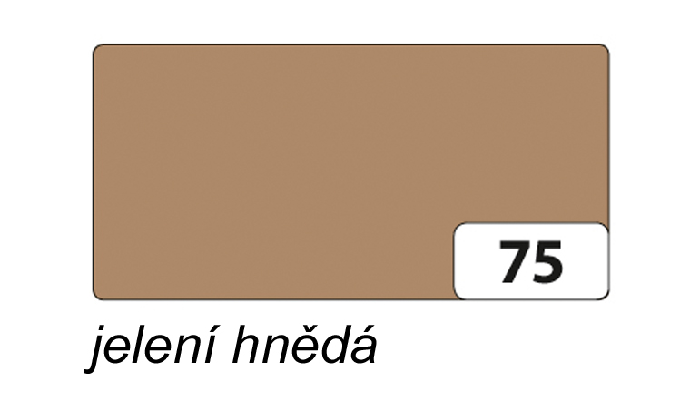 Folia - Max Bringmann Barevný papír - jednotlivé barvy - 130 g/m2, 50x70 cm Barva: jelení hnědá