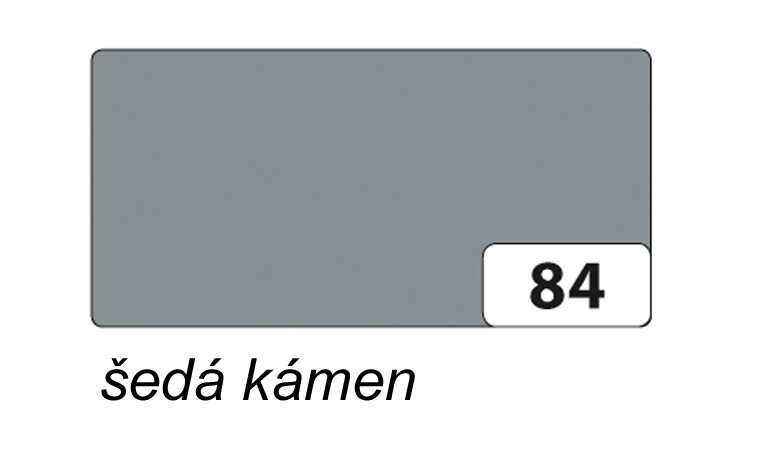 Folia - Max Bringmann Barevný papír - jednotlivé barvy - 130 g/m2, 50x70 cm Barva: šedá kámen