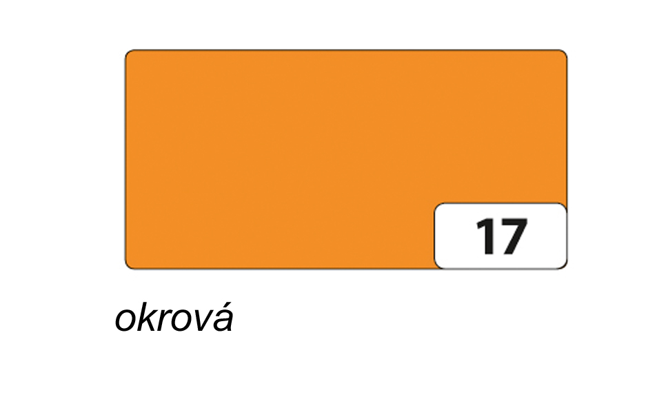 Folia - Max Bringmann Barevný papír - jednotlivé barvy - 300 g/m2, 50x70 cm Barva: okrová