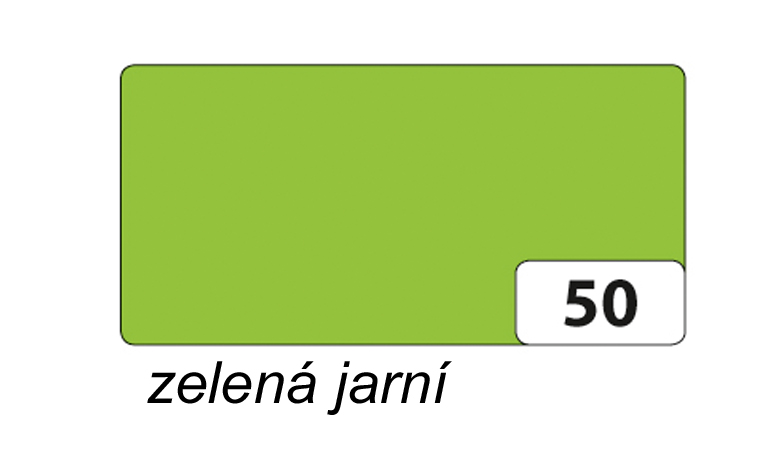 Folia - Max Bringmann Barevný papír - jednotlivé barvy - 300 g/m2, 50x70 cm Barva: jarní zelená