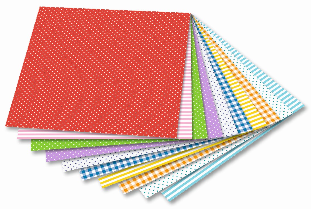 Folia 498/1010 - Origami papír Basics Intensiv 80 g/m2 - 10 x 10 cm, 50 archů