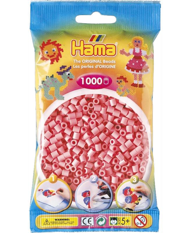 HAMA H207-06 MIDI zažehlovací korálky růžové - 1000 ks