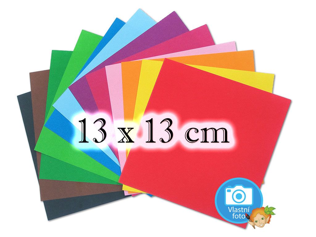 Folia 9105 - Origami papír - 13 x 13 cm, 96 archů ve 12-ti pastelových barvách