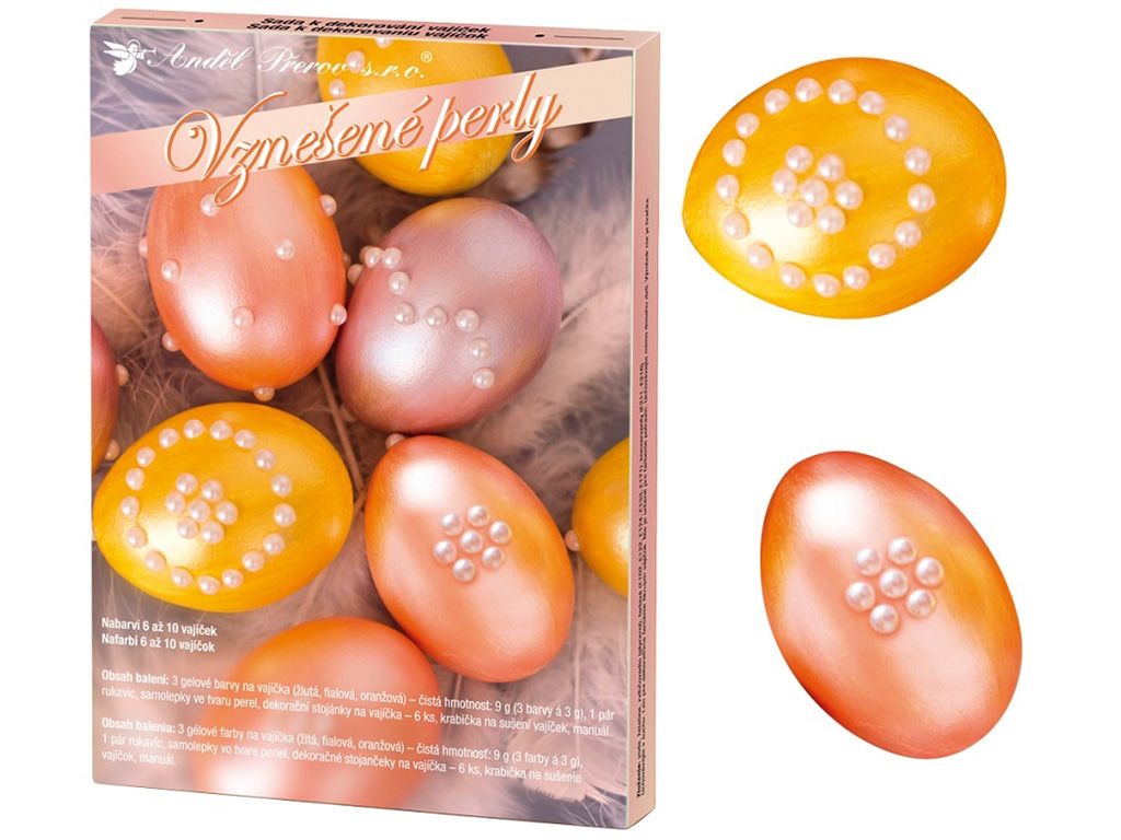 Anděl Sada k dekoraci vajíček - Vznešené perly
