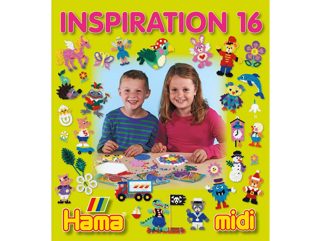 Knížka inspirací pro zažehlovací korálky Hama Midi - č. 16