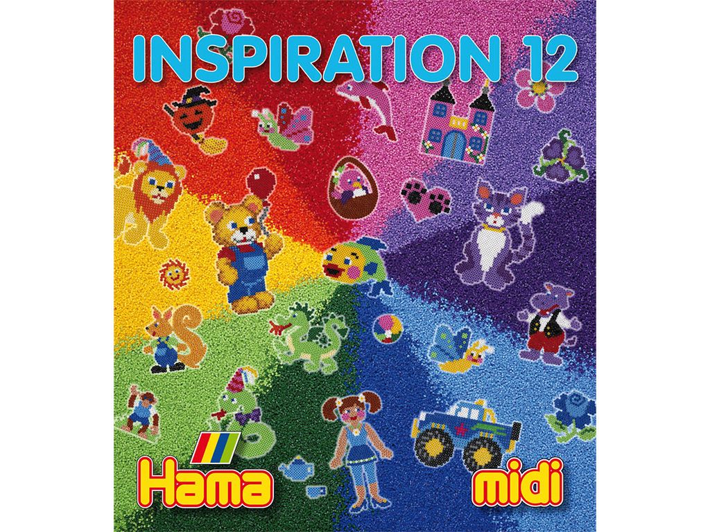Knížka inspirací pro zažehlovací korálky Hama Midi - č. 12