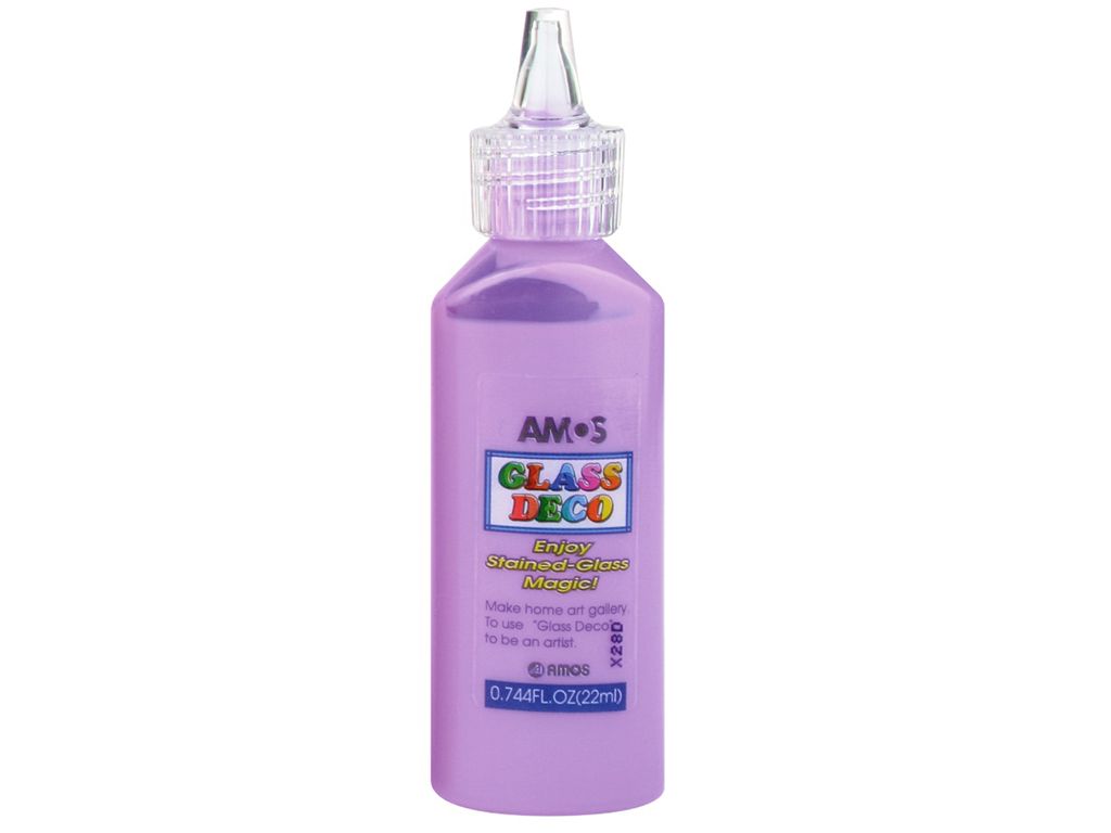 AMOS Barvy na sklo - různé barvy, 22 ml Barva: fialová