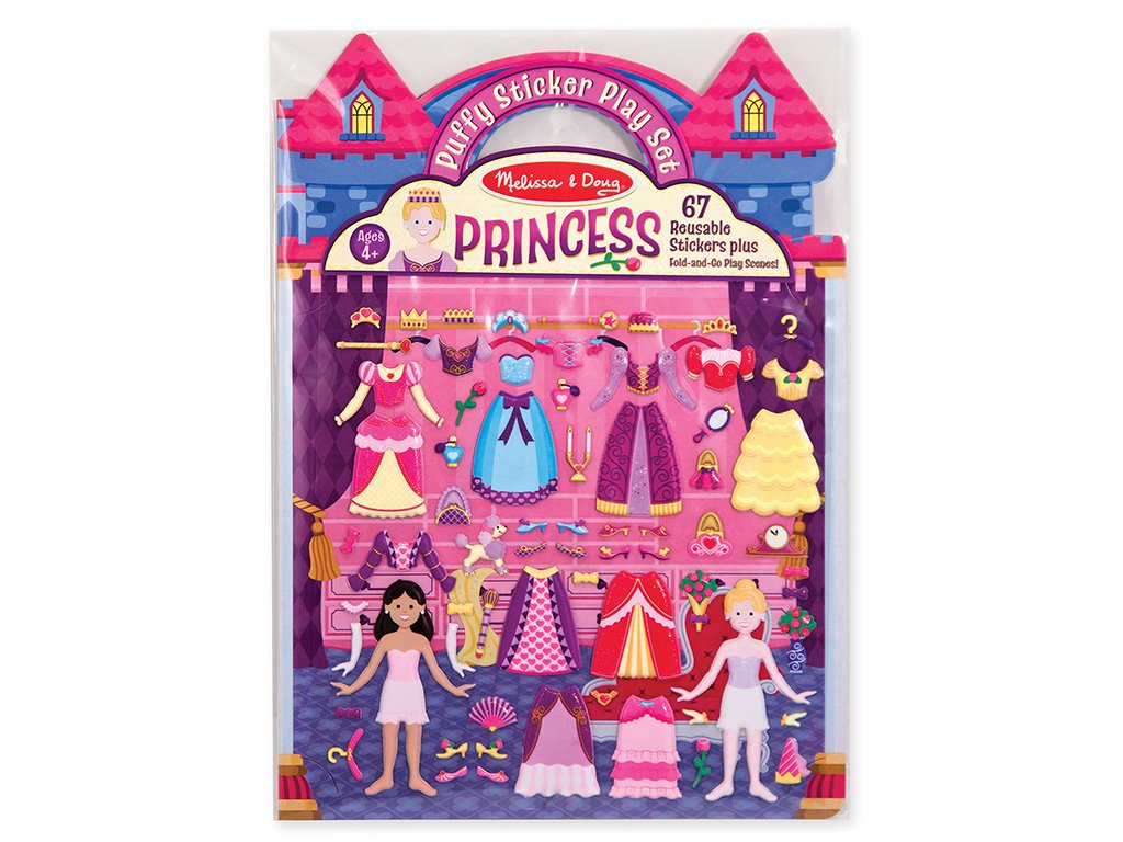 Melissa & Doug Adhezní samolepkový sešit - PRINCEZNY