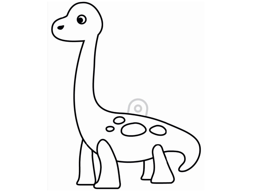 Anděl Šablona plastová pro barvy na sklo - BRACHIOSAURUS - 9 cm