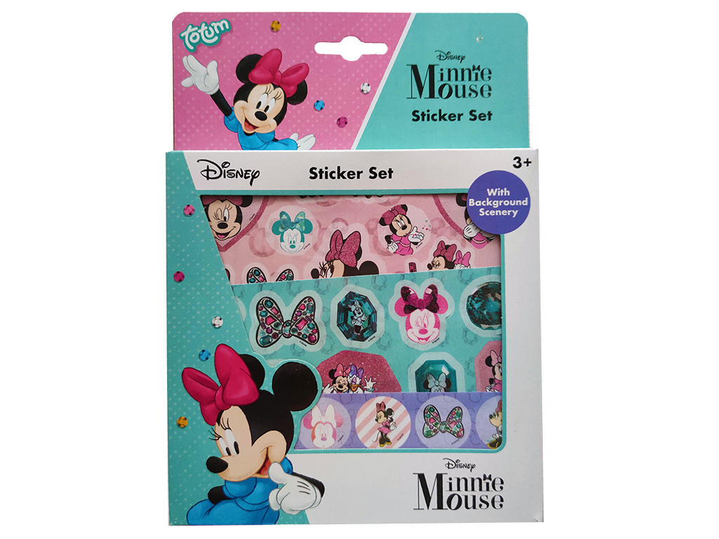 Totum Dárkový box se samolepkami - Minnie Mouse