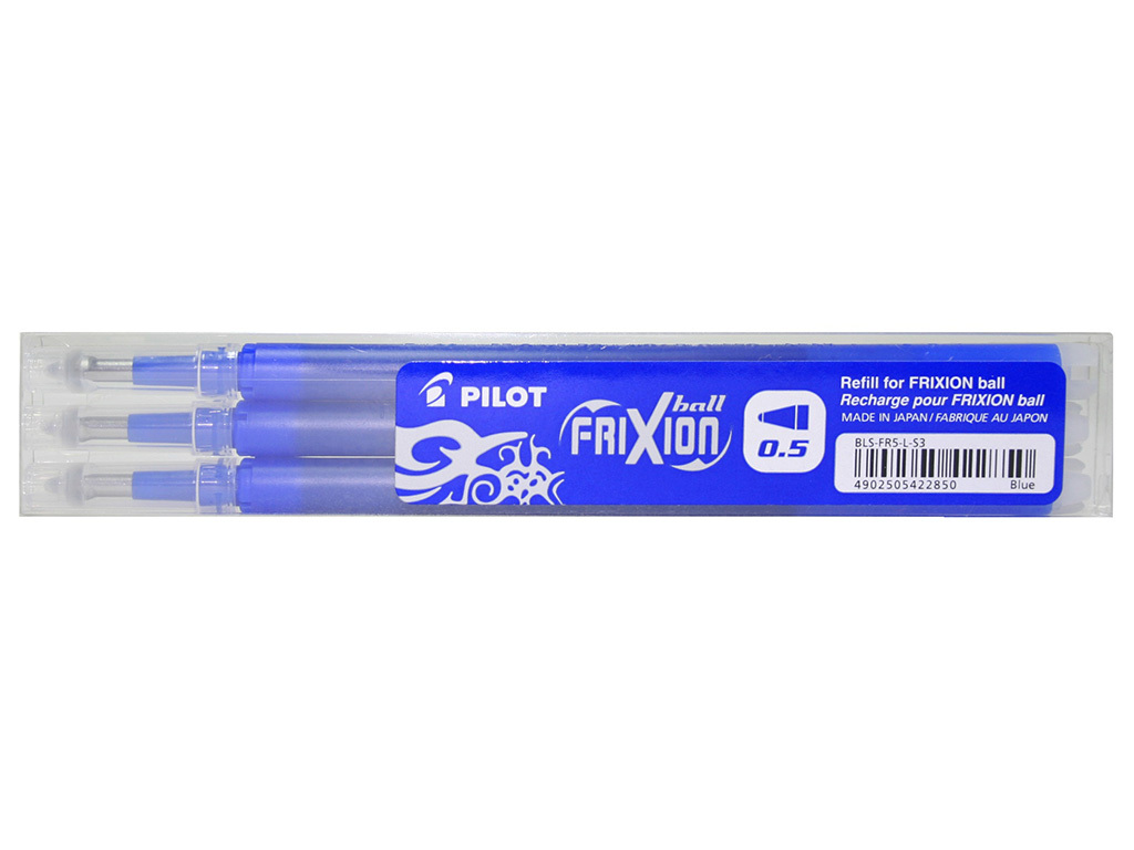 Náplň Pilot FRIXION Ball - 0,5 mm MODRÁ - 3 ks