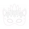 Radost v písku 13166 - šablona na pískování Maska na obličej, Princezna