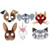Folia 23209 - Papírové masky k dozdobení, 6 ks, Zvířata