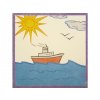 Radost v písku 0521 - šablona na pískování Loď na moři