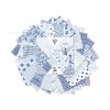 Clairefontaine 95349C - Papíry na origami 15x15 cm, 60 ks, modrobílé