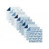 Clairefontaine 95349C - Papíry na origami 15x15 cm, 60 ks, modrobílé
