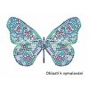 Dotzies DTZ14015 Diamantové malování Dotzies pouzdro se zipem - Motýl