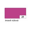 Folia 6122/21 barevná čtvrtka - 220 g/m2, 50x70 cm, 1 list, tmavě růžový