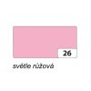 Folia 6726 barevný papír - 130 g/m2, 50x70 cm, 1 list, světle růžový