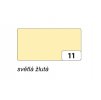 Folia 6711 barevný papír - 130 g/m2, 50x70 cm, 1 list, světle žlutý