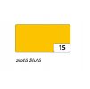 Folia 6715 barevný papír - 130 g/m2, 50x70 cm, 1 list, zlatě žlutý