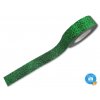 Folia 28509 - dekorační lepící glitrová washi páska zelená