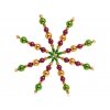 Folia 12540 - Sada na výrobu hvězd z perliček - barvy klasické vánoční