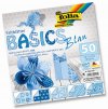 Origami papír Basics 80 g/m2 - 20 x 20 cm, 50 archů - modrý