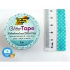 Folia 28001 - Washi Tape - dekorační lepící glitrová páska se třpytkami - STŘÍBRNÁ