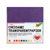 Folia  825/2020 Origami papír transparentní 42 g/m2 - 20 x 20 cm, 500 archů v 10-ti barvách