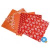 Folia 462/1010 - Origami papíry Basics, červený motiv, 50 listů, 10x10 cm