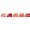 Folia 462/1010 - Origami papíry Basics, červený motiv, 50 listů, 10x10 cm
